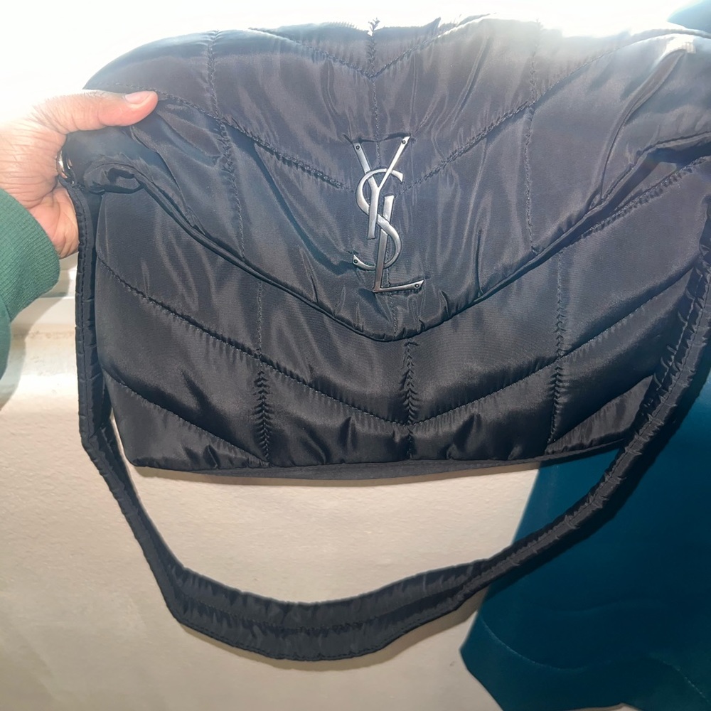 YSL Black LOULOU Puffer Bag with duster bag (AUTHENTIC)